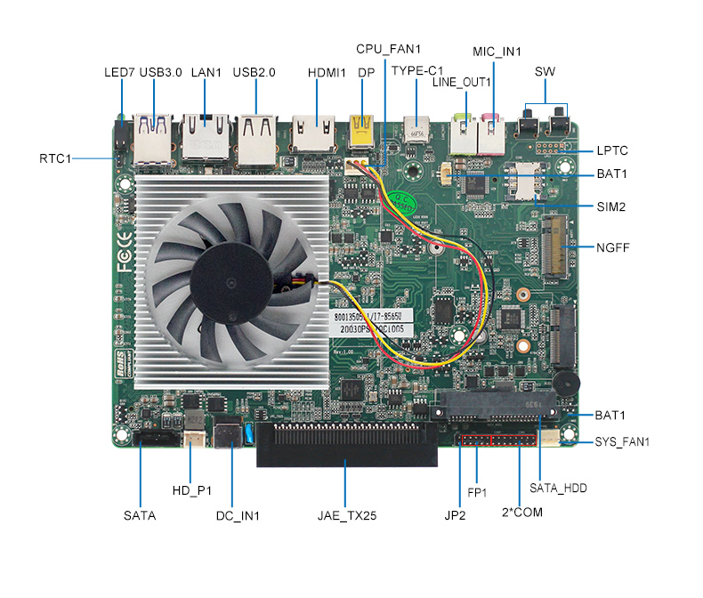 新品上市：派勤第八代Whiskey Lake-U OPS電腦主板，超高清4K/60Hz